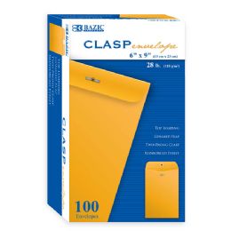 10 pieces 6" X 9" Clasp Envelope (100/box) - Envelopes