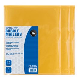 24 pieces 8.5" X 11.25" (#2) SelF-Seal Bubble Mailers (3/pack) - Envelopes