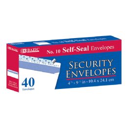 24 pieces #10 SelF-Seal Security Envelopes (40/pack) - Envelopes