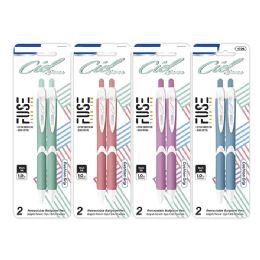 144 Pieces of Serena Fuse Tech Ink Retractable Pen With Rubberized Barrel
