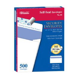 5 pieces #10 SelF-Seal Security Envelopes (500/box) - Envelopes