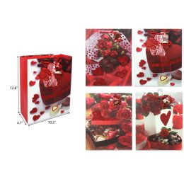 144 Wholesale 10.2"x12.6"x4.7" Valentine Day Gift Bag