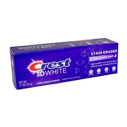 24 Pieces of Crest 3d White Stain Eraser Toothpaste, Polishing MinT- 2.7 oz