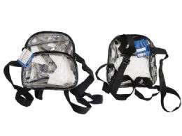 24 Pieces Clear Mini Backpack  - Bags Of All Types