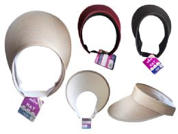24 Pieces of Unisex Visor Net Design Assorted Color 