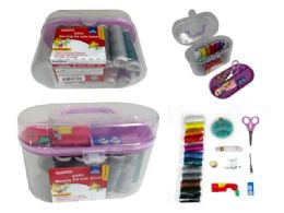 24 Sets of 50-pc Sewing Kit With Travel Storage Box 
