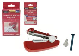 24 Pieces of Red Handheld Sewing Machine