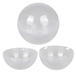 240 pieces 4" (100mm) Round Plastic Locking Capsules 240ct - Bulk Novelty Prizes