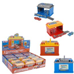 48 pieces Hidden Motor City Battery Transforming Play Set 12ct - Boys Toy Sets
