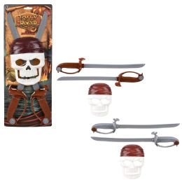 24 pieces 19" Jolly Roger Dual Sword Set - Toy Weapons
