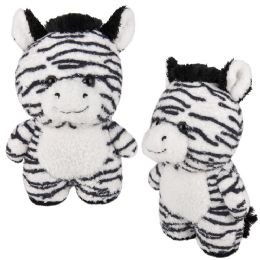 24 Wholesale 8-inch Scruffy Bunch Zebra Plush