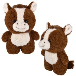 24 pieces 8" Scruffy Bunch Horse - Plush Toys