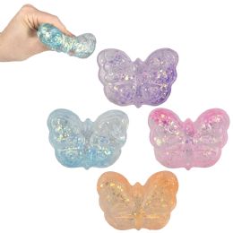 144 pieces 2.75" Squeezy Sugar Butterfly 12ct - Bulk Novelty Prizes