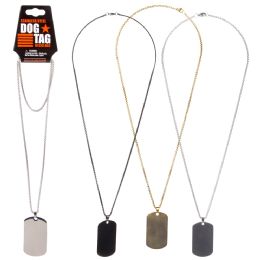 288 of Stainless Steel Dog Tag Necklace 23.6"