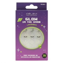 48 of Celavi 36 Piece Glow In The Dark Treatment Patch Set In Assorted Outer Space Designs