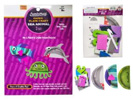 48 Pieces 3-Set Sea Animal Diy Craft Paper Plate - Disposable Plates & Bowls