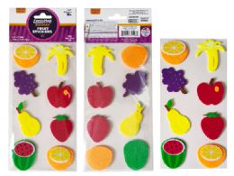 288 Pieces 8-Piece Foam Fruit Stickers - Stickers