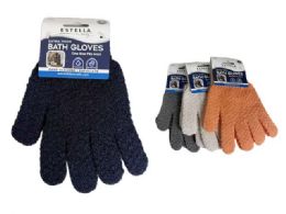 24 Pairs Bath Glove with Loofa Sponge - 5.5X7.5-inch - Bathroom Accessories