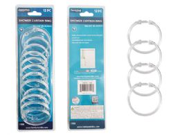 24 Packs 12pc Shower Curtain Ring - 2.25-inch  - Shower Curtain