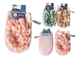 24 Pieces Bath Glove with Loofah Sponge - 5.25-inchX8-inch - Loofahs & Scrubbers