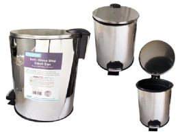 6 Pieces 5l Step Trash Stain Steel Soft Close - Waste Basket