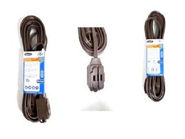 72 Pieces Extension Cord Etl 15ft Indoor Brown Color - Electrical