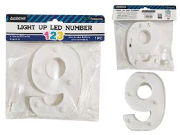 24 Pieces LIGHT-UP LED NUMBER 9 6.25" High - LED Party Supplies