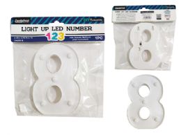 24 Pieces LIGHT-UP LED NUMBER 8 6.25" High - LED Party Supplies