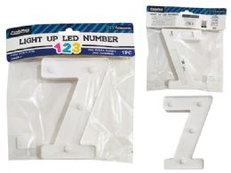 24 Pieces LIGHT-UP LED NUMBER 7 6.25" High - LED Party Supplies