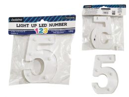 24 Pieces LIGHT-UP LED NUMBER 5 6.25" High - LED Party Supplies
