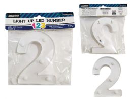 24 Pieces LIGHT-UP LED NUMBER 2 6.25" High - LED Party Supplies