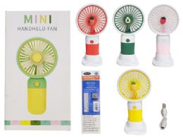 24 Pieces HANDHELD FAN 3 SPEEDS With PHONE STAND - Electric Fans