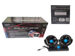 24 Pieces DUAL HEAD FAN USB 4.25" DIAmeter - Electric Fans
