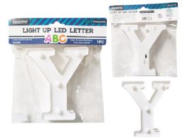 24 Pieces LIGHT-UP LED LETTER Y 6.25" High - LED Party Supplies