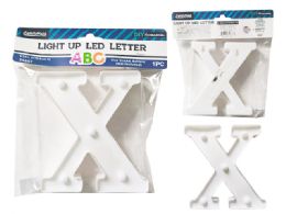 24 Pieces LIGHT-UP LED LETTER X 6.25" High - LED Party Supplies