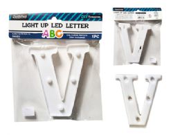 24 Pieces LIGHT-UP LED LETTER V 6.25" High - LED Party Supplies