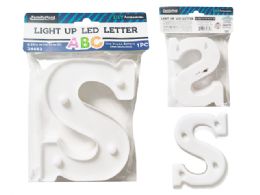 24 Pieces LIGHT-UP LED LETTER S 6.25" High - LED Party Supplies