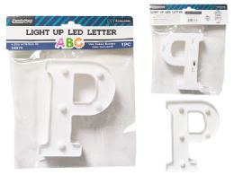 24 Pieces LIGHT-UP LED LETTER P 6.25" High - LED Party Supplies