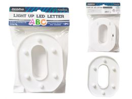 24 Pieces LIGHT-UP LED LETTER O 6.25" High - LED Party Supplies