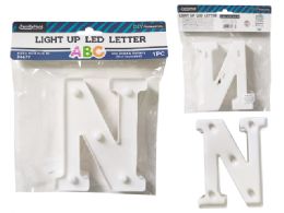 24 Pieces LIGHT-UP LED LETTER N 6.25" High - LED Party Supplies