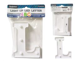 24 Pieces LIGHT-UP LED LETTER L 6.25" High - LED Party Supplies