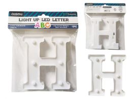 24 Pieces LIGHT-UP LED LETTER H 6.25" High - LED Party Supplies