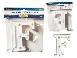 24 Pieces LIGHT-UP LED LETTER F 6.25" High - LED Party Supplies