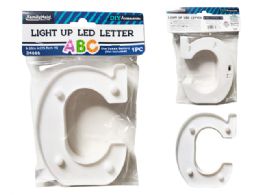 24 Pieces LIGHT-UP LED LETTER C 6.25" High - LED Party Supplies