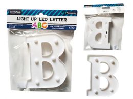 24 Pieces LIGHT-UP LED LETTER B 6.25" High - LED Party Supplies