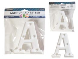 24 Pieces LIGHT-UP LED LETTER A 6.25" High - LED Party Supplies