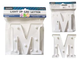 24 Pieces LIGHT-UP LED LETTER M 6.25" High - LED Party Supplies