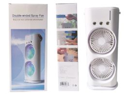20 Pieces DOUBLE FAN With MISTER and STRAP - Electric Fans