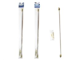 24 Pieces Extendable Curtain Rod 28incH-48inch 5/8-Inch - Window Curtains