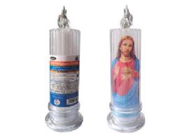 24 Pieces LED RELIGIOUS CANDLE JESUS - Religious Decor
